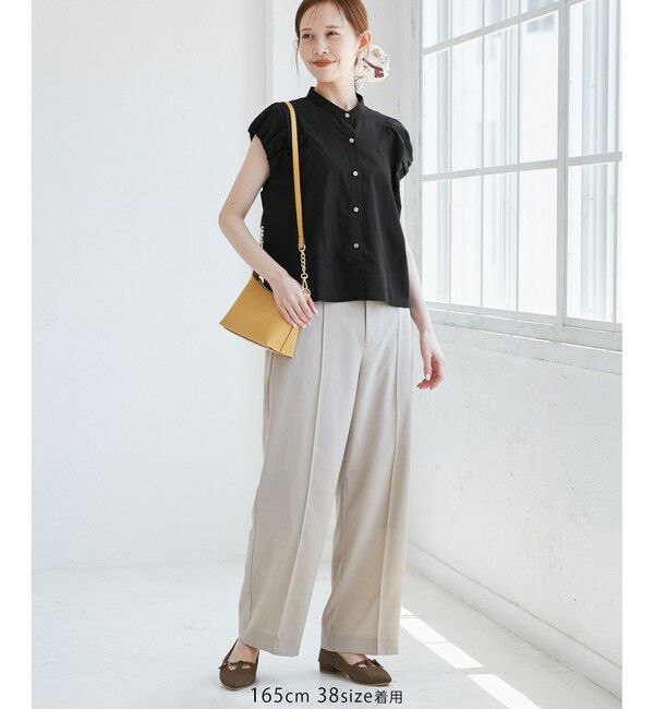 Rope&rsquo;Picnic「着丈が選べるバルーンスリーブシャツブラウス/イージーケア」|シャツ・ブラウス|