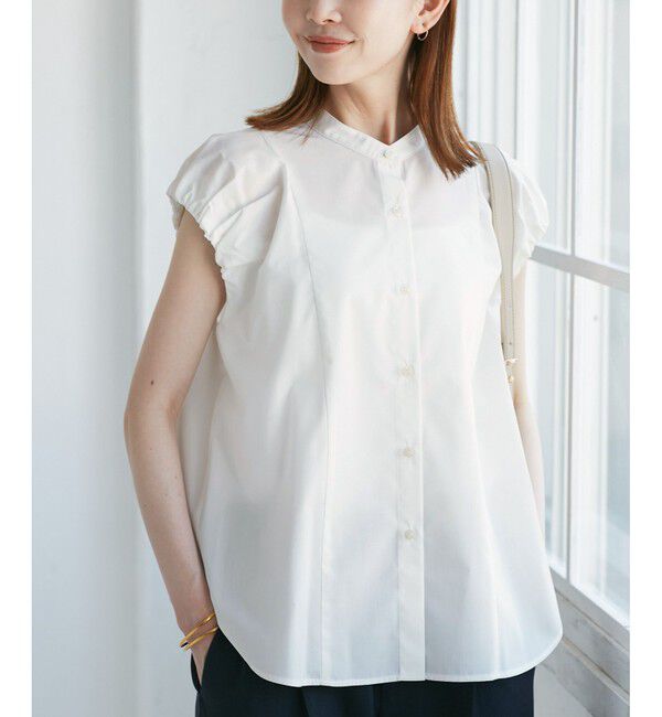 Rope&rsquo;Picnic「着丈が選べるバルーンスリーブシャツブラウス/イージーケア」|シャツ・ブラウス|