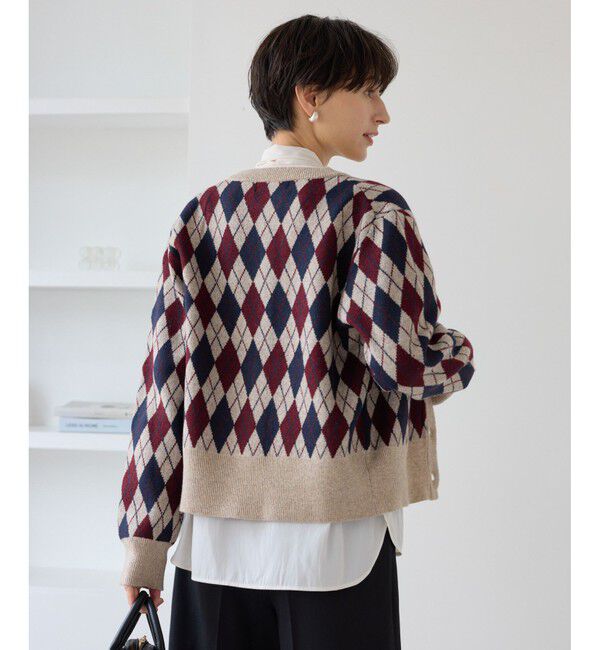 Rope&rsquo;Picnic「アーガイル柄アソートカーディガン」|カーディガン|