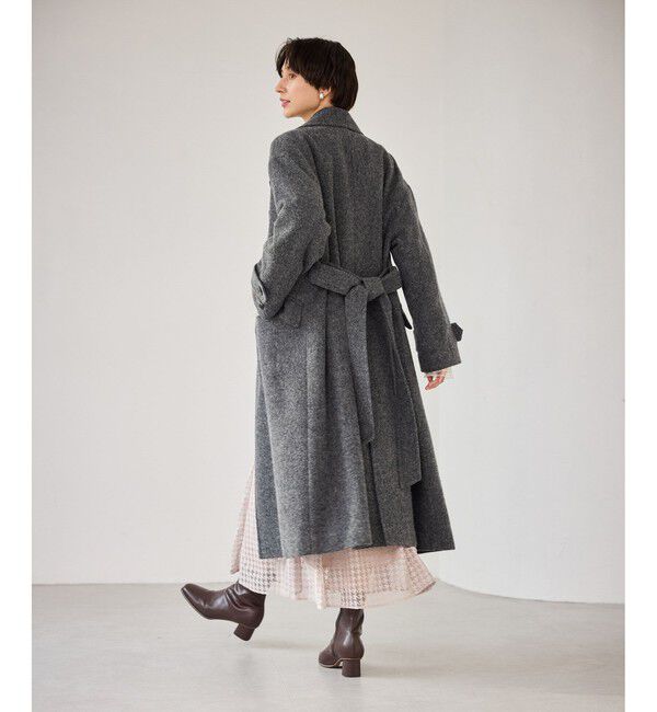 Rope&rsquo;Picnic「JAPAN FABRIC スタンドカラーロングコート/一部WEB限定カラー」|チェスターコート|