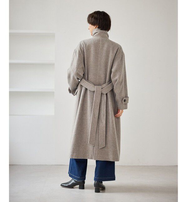 Rope&rsquo;Picnic「JAPAN FABRIC スタンドカラーロングコート/一部WEB限定カラー」|チェスターコート|