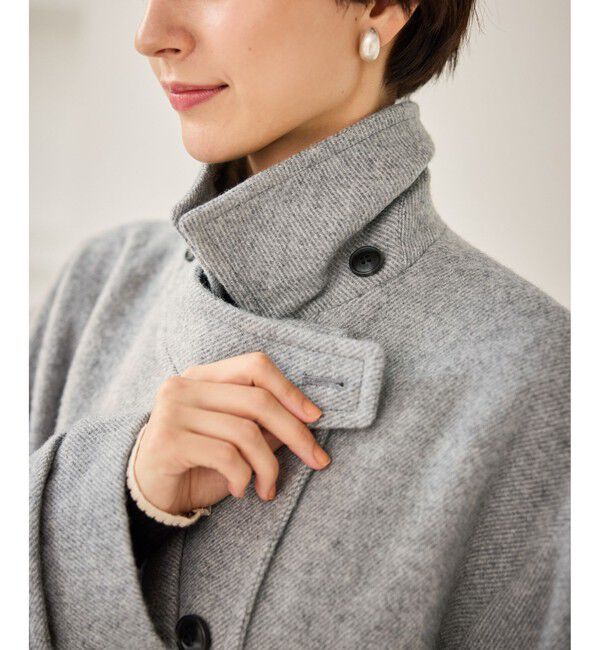 Rope&rsquo;Picnic「JAPAN FABRIC スタンドカラーロングコート/一部WEB限定カラー」|チェスターコート|