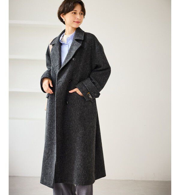 Rope&rsquo;Picnic「JAPAN FABRIC スタンドカラーロングコート/一部WEB限定カラー」|チェスターコート|