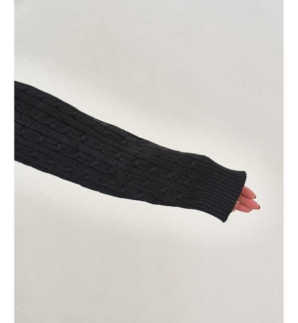 Rope&rsquo;Picnic「【BEVERLYHILLS POLO CLUB・WEB限定】ケーブル編みクロップドニットプルオーバー」|ニット・セーター|