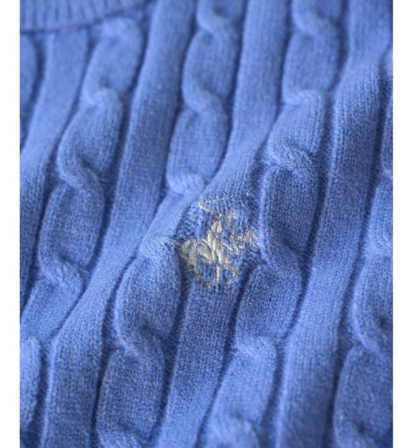 Rope&rsquo;Picnic「【BEVERLYHILLS POLO CLUB・WEB限定】ケーブル編みクロップドニットプルオーバー」|ニット・セーター|