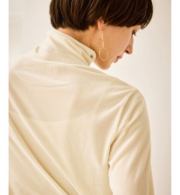 Rope&rsquo;Picnic「シアートリコットベロアタートルトップス」|Tシャツ・カットソー|