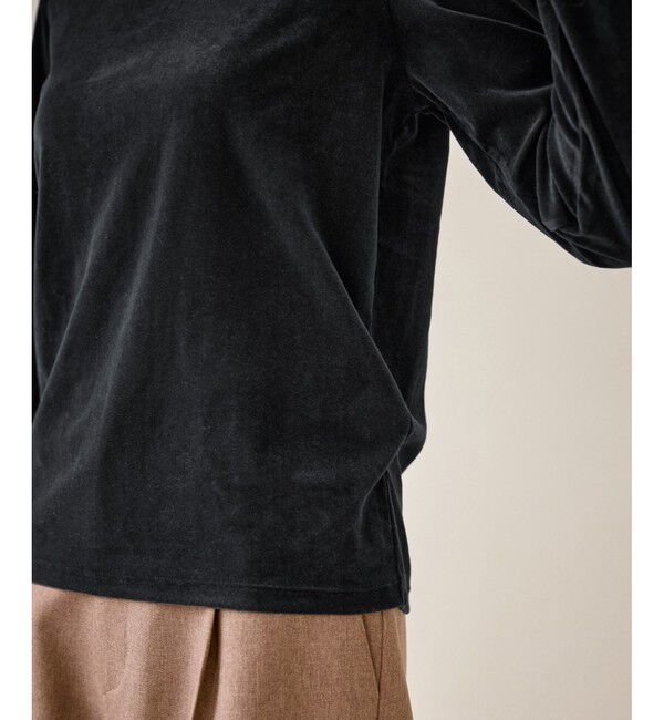 Rope&rsquo;Picnic「シアートリコットベロアタートルトップス」|Tシャツ・カットソー|