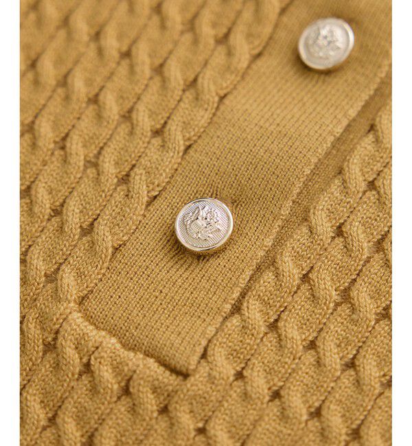 Rope&rsquo;Picnic「ポロカラーミニケーブルニット/イージーケア」|ニット・セーター|