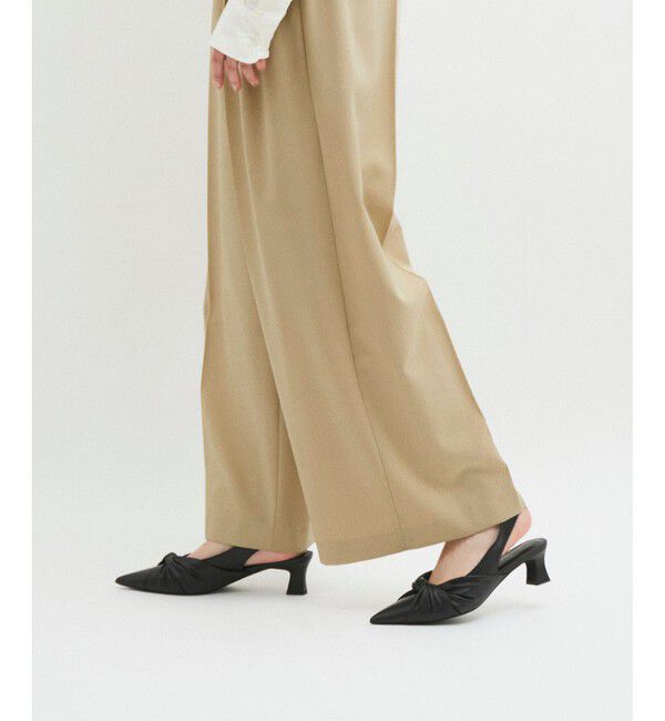 ADAM ET ROPE'「【防シワ】・【洗える】2タックワイドスラックス」|スラックス|