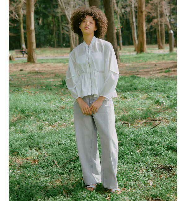 ADAM ET ROPE'「【サステナブル】バックタックワイドデニム」|デニム|