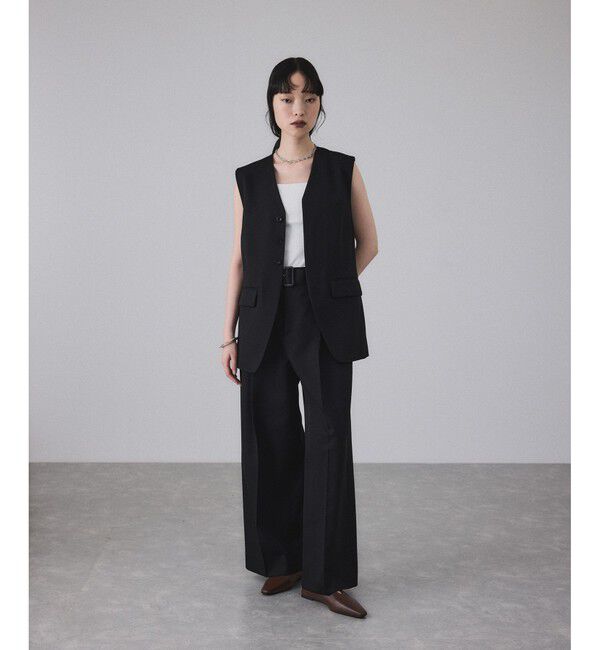 ADAM ET ROPE'「NIKKE GABARDINE GILET」|ベスト・ジレ|