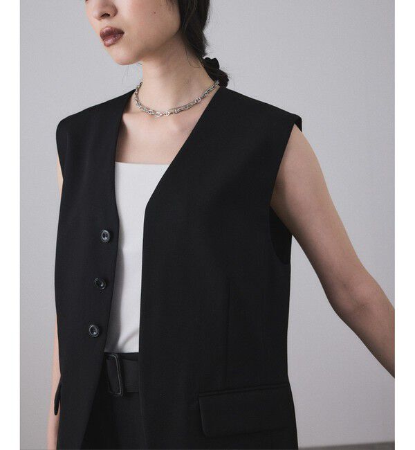 ADAM ET ROPE'「NIKKE GABARDINE GILET」|ベスト・ジレ|