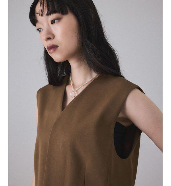 ADAM ET ROPE'「NIKKE GABARDINE GILET」|ベスト・ジレ|