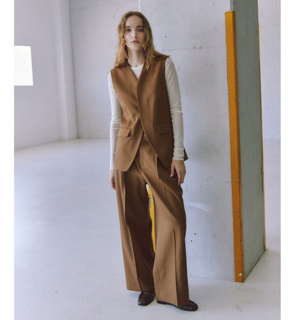 ADAM ET ROPE'「NIKKE GABARDINE GILET」|ベスト・ジレ|