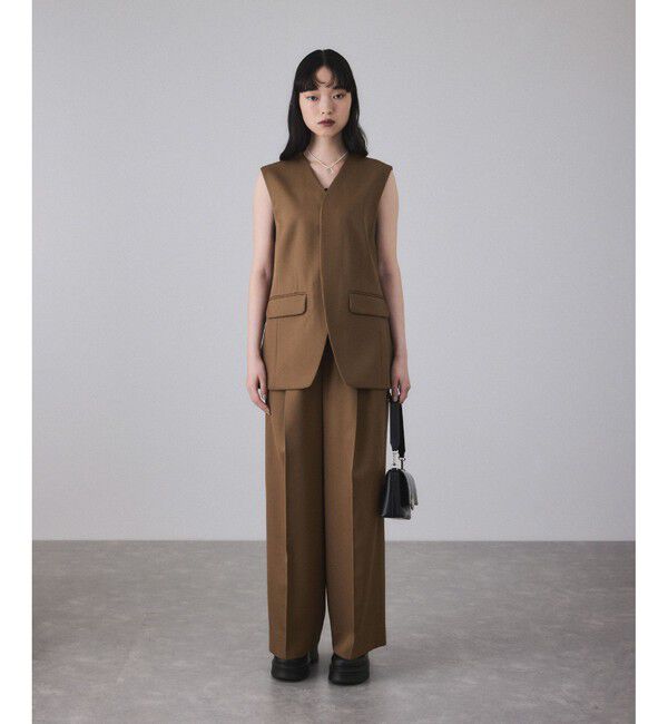 ADAM ET ROPE'「NIKKE GABARDINE GILET」|ベスト・ジレ|