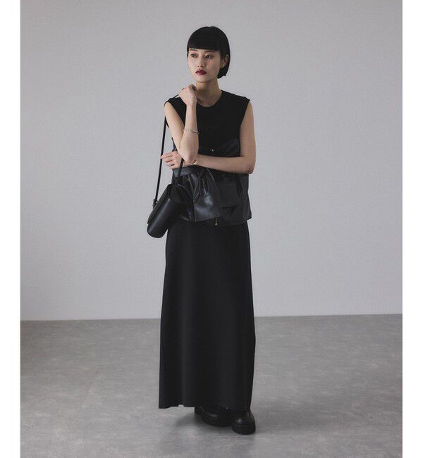 ADAM ET ROPE'「【サステナブル】ノットディテールノースリトップス」|Tシャツ・カットソー|