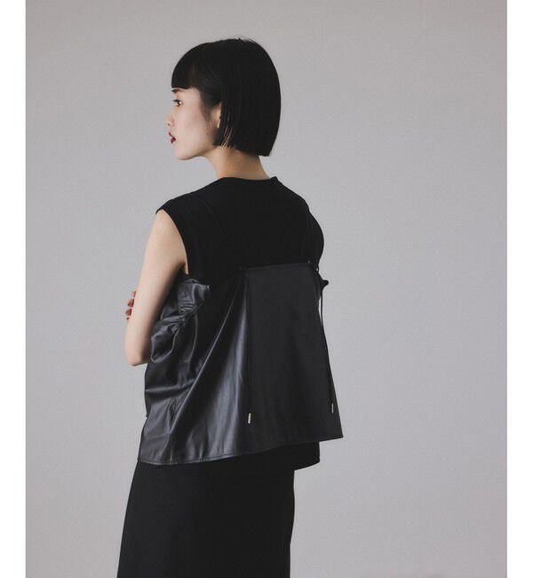 ADAM ET ROPE'「【サステナブル】ノットディテールノースリトップス」|Tシャツ・カットソー|