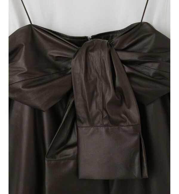 ADAM ET ROPE'「【サステナブル】ノットディテールノースリトップス」|Tシャツ・カットソー|