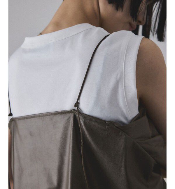 ADAM ET ROPE'「【サステナブル】ノットディテールノースリトップス」|Tシャツ・カットソー|