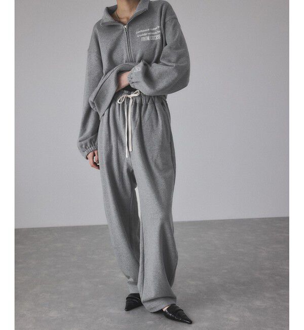 ADAM ET ROPE'「【サステナブル】カーブスウェットパンツ」|チノ|グレー(07)