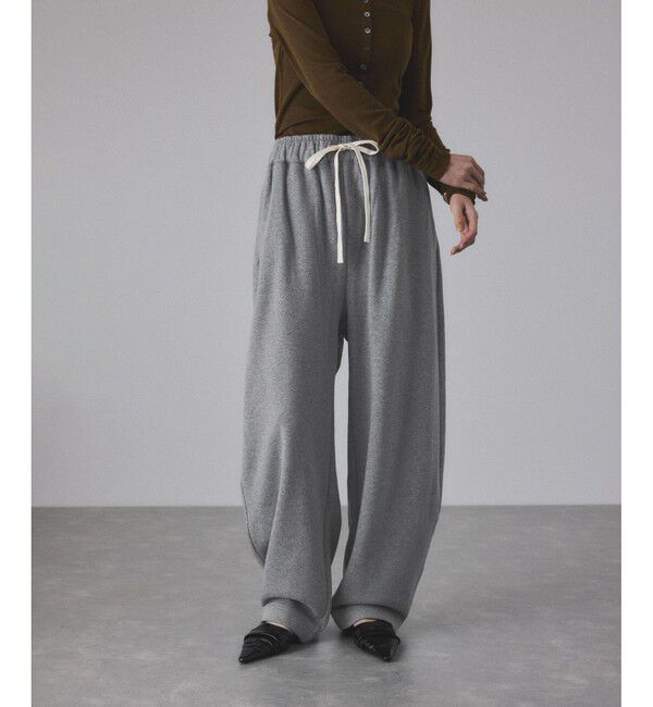 ADAM ET ROPE'「【サステナブル】カーブスウェットパンツ」|チノ|