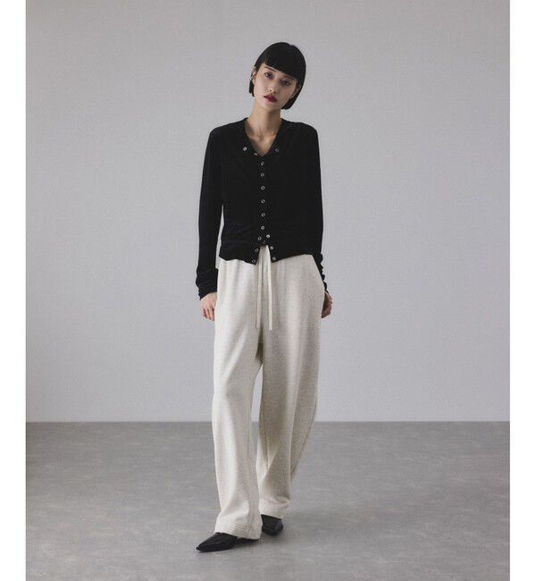 ADAM ET ROPE'「【サステナブル】カーブスウェットパンツ」|チノ|