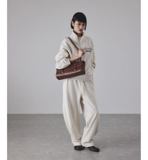 ADAM ET ROPE'「【サステナブル】カーブスウェットパンツ」|チノ|