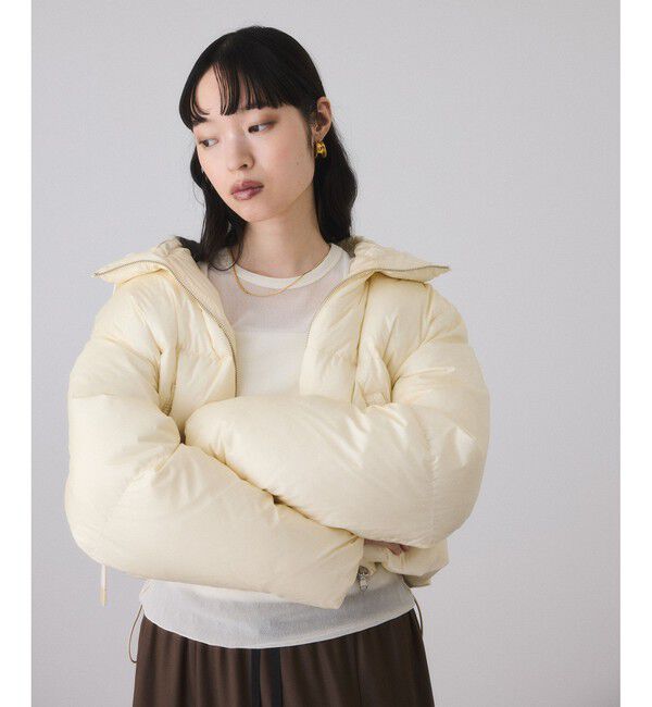 ADAM ET ROPE'「【サステナブル】2WAYフーディショートダウン/撥水」|ダウン|