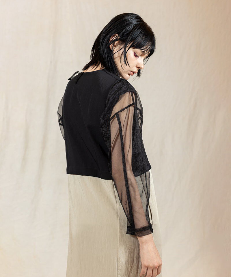  「アシンメトリーロングジレ」|ベスト・ジレ|