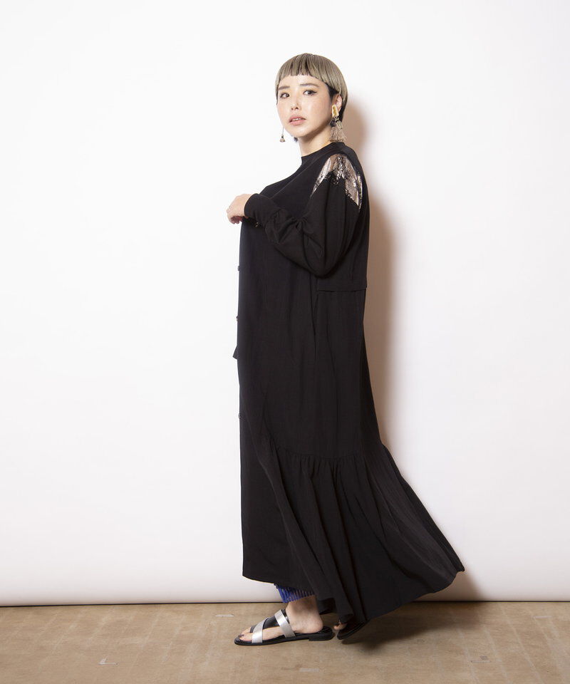  「アシンメトリーロングジレ」|ベスト・ジレ|