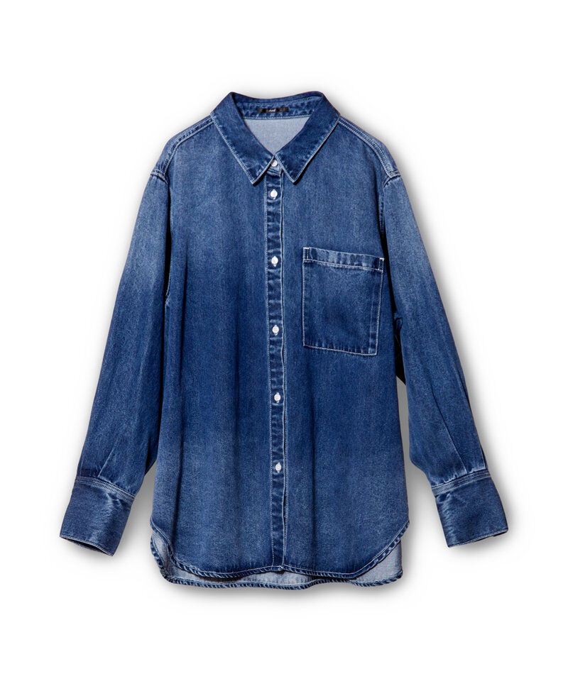  「セルロースデニムバックタックシャツ」|シャツ・ブラウス|