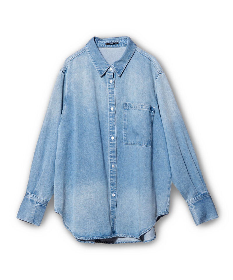  「セルロースデニムバックタックシャツ」|シャツ・ブラウス|