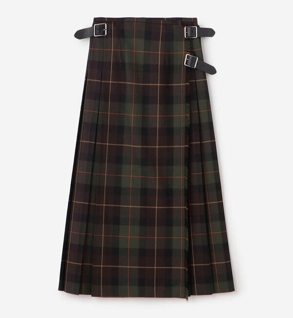 ONEIL OF DUBLIN「O'NEIL OF DUBLIN | ウーステッドウール ロングキルトスカート WOMEN」|スカート|