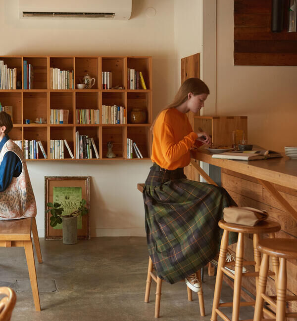 ONEIL OF DUBLIN「O'NEIL OF DUBLIN | ウーステッドウール ロングキルトスカート WOMEN」|スカート|