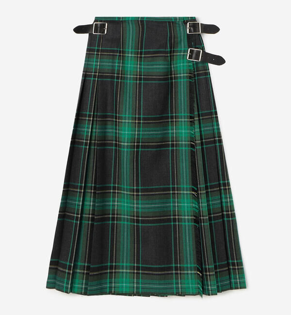 ONEIL OF DUBLIN「O'NEIL OF DUBLIN | ウーステッドウール ミドルキルトスカート WOMEN」|スカート|