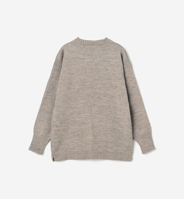  「Le Tricoteur | トラディショナル ウールガンジーセーター UNISEX」|ニット・セーター|OATMEAL