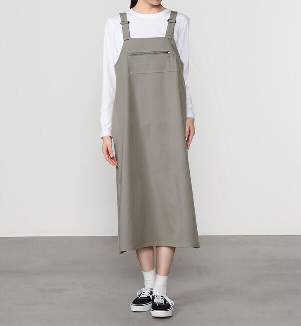 DANTON「DANTON | Aライン サロペットスカート WOMEN」|スカート|