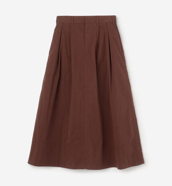 DANTON「DANTON | 2タックスカート WOMEN」|スカート|BROWN