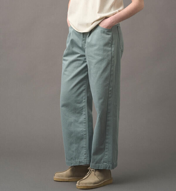 DANTON「DANTON | コットンカツラギ タックパンツ WOMEN」|チノ|