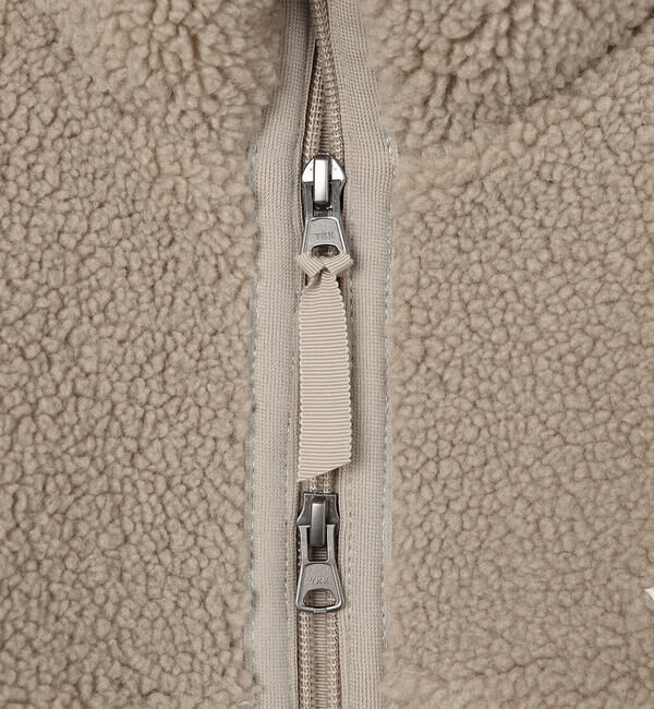 DANTON「DANTON | ライトボア スタンドカラージャケット WOMEN」|ブルゾン・スタジャン|