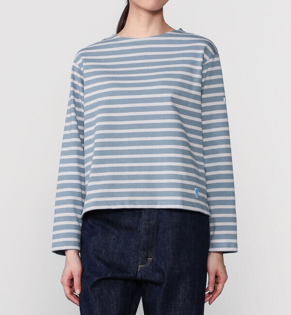 ORCIVAL「ORCIVAL | コットンロード クルーネックTシャツ WOMEN」|Tシャツ・カットソー|BLUE系1