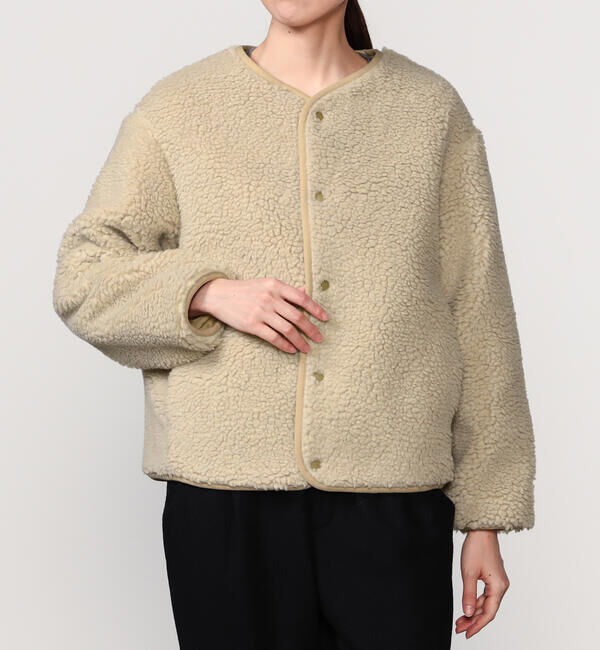 ORCIVAL「ORCIVAL | ボアフリース ノーカラーブルゾン WOMEN」|テーラードジャケット|