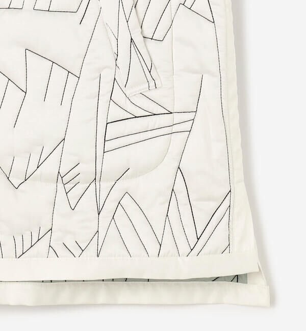  「manipuri | リバーシブル キルティングジャケット ECRU WOMEN」|ダウン|