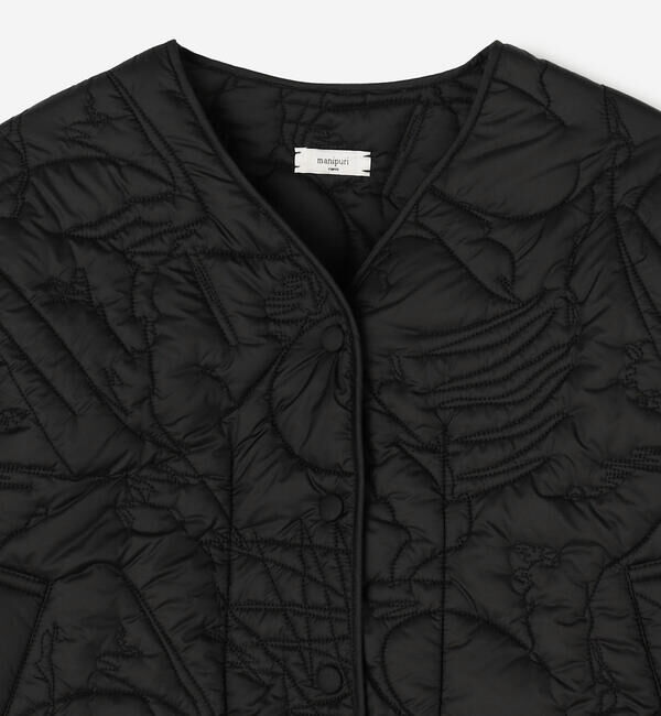  「manipuri | 中綿 キルティングショートジャケット WOMEN」|ダウン|