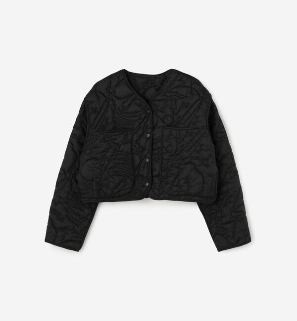  「manipuri | 中綿 キルティングショートジャケット WOMEN」|ダウン|