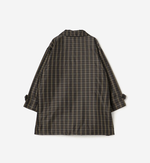 LE GLAZIK「LE GLAZIK | ツイルチェック ショートコート WOMEN」|ダウン|