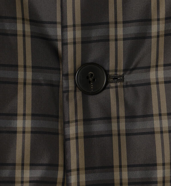 LE GLAZIK「LE GLAZIK | ツイルチェック ショートコート WOMEN」|ダウン|