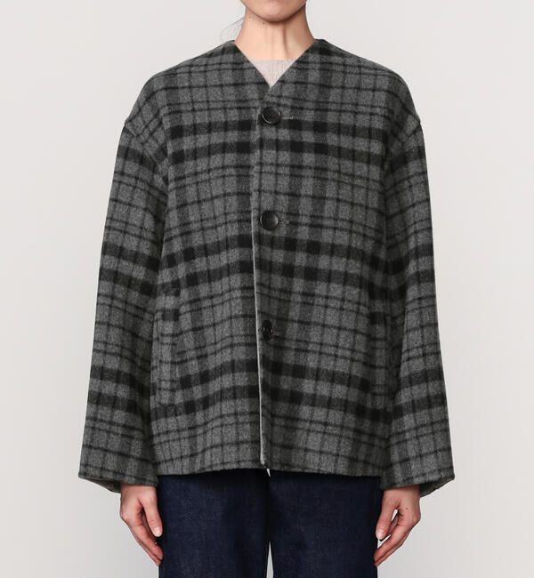 LE GLAZIK「LE GLAZIK | ウールリバー ジャケット WOMEN」|テーラードジャケット|