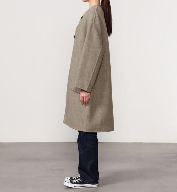 LE GLAZIK「LE GLAZIK | ウールリバー リバーシブルコート WOMEN」|ダッフルコート|