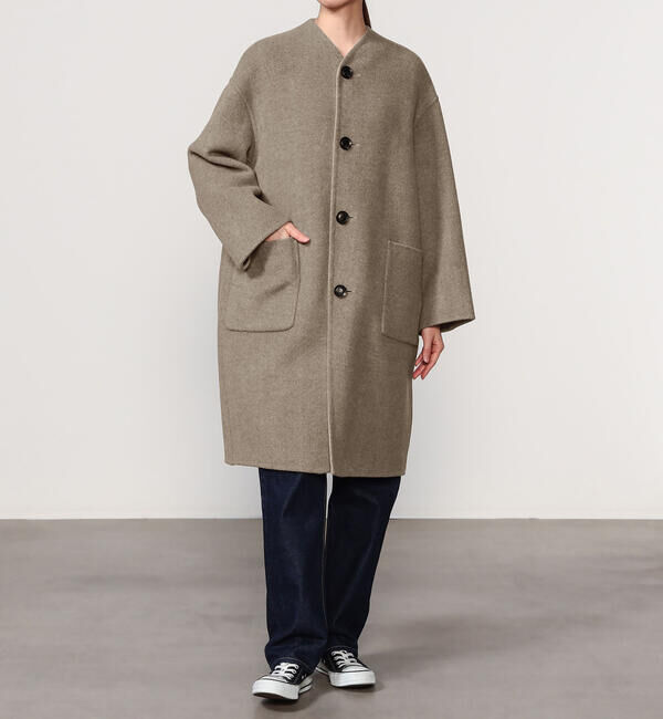 LE GLAZIK「LE GLAZIK | ウールリバー リバーシブルコート WOMEN」|ダッフルコート|